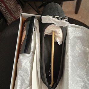 Vionic Black Suede Flats